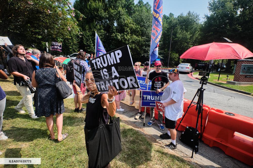 Trump Surrenders At Georgia Jail - Atlanta
