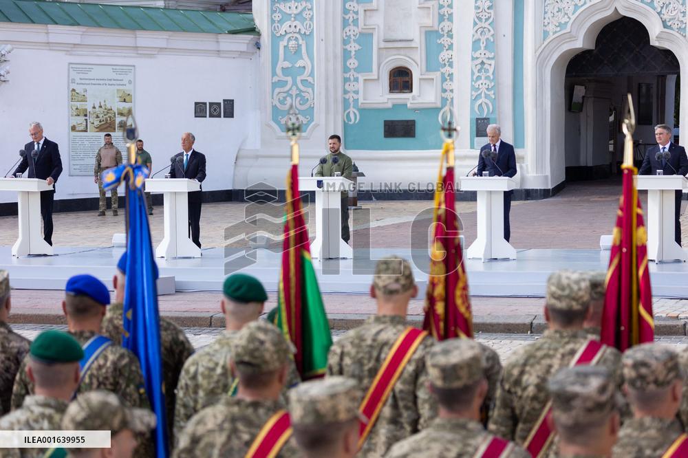 Zelensky Marks National Day - Kyiv