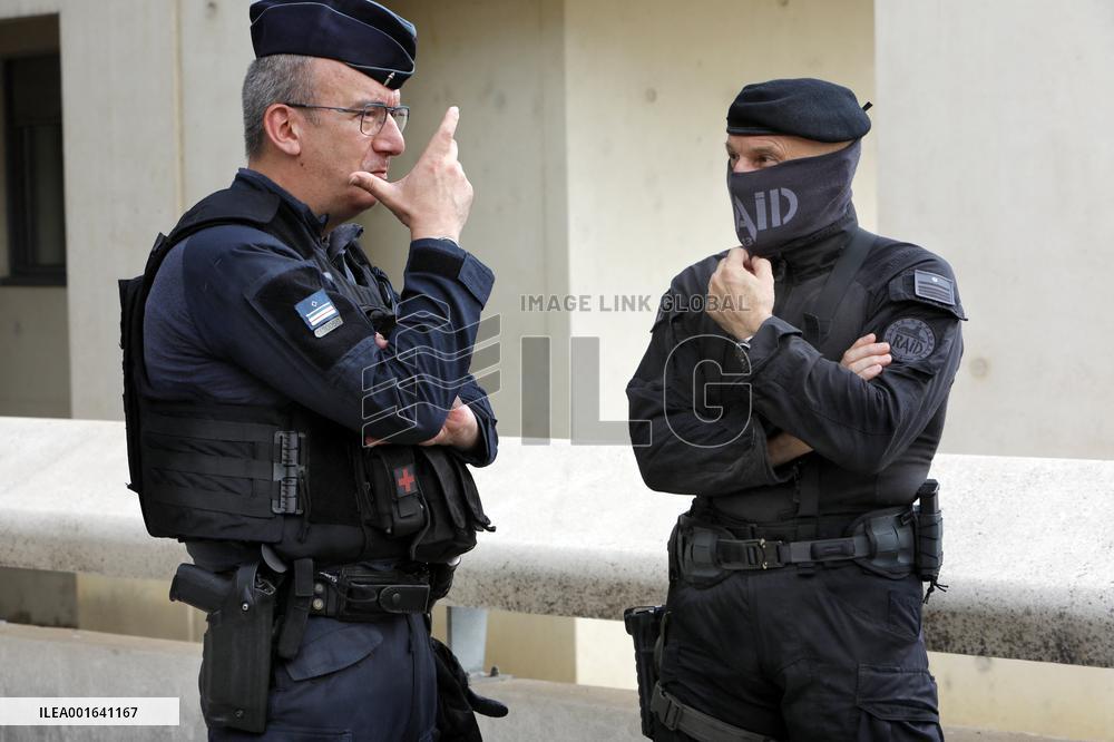 Gerald Darmanin Visits The Central Police Station - Nimes