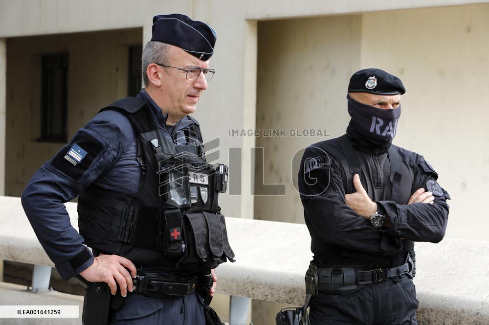 Gerald Darmanin Visits The Central Police Station - Nimes