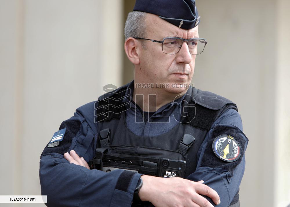 Gerald Darmanin Visits The Central Police Station - Nimes