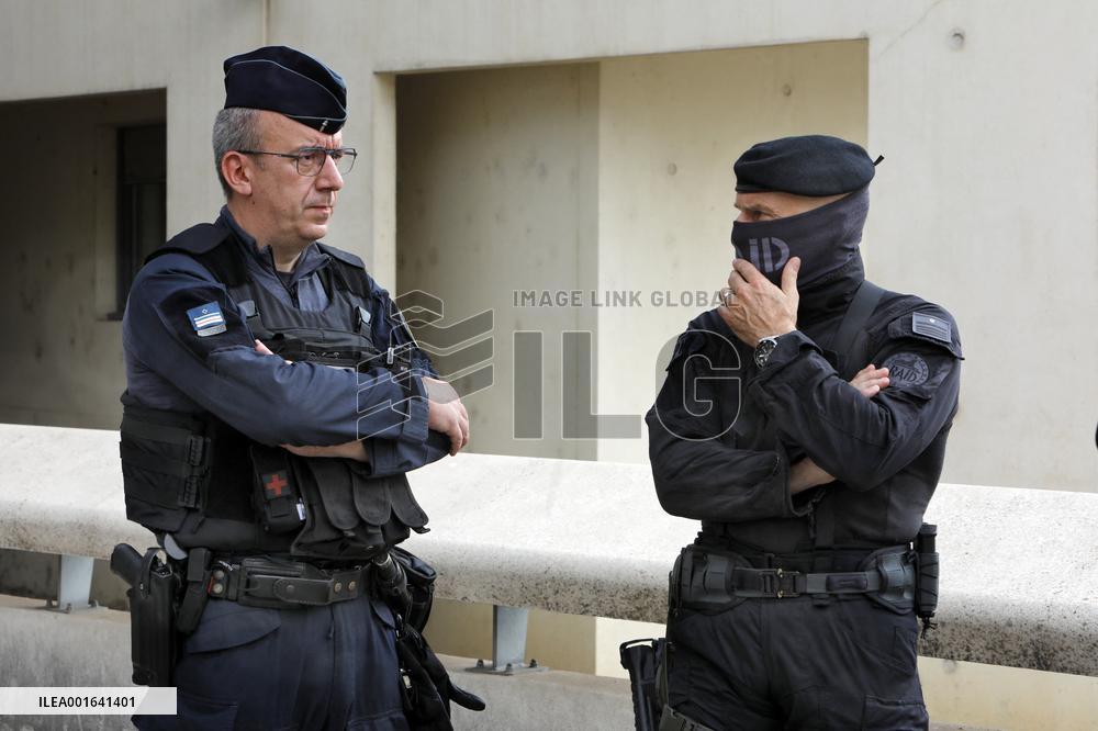 Gerald Darmanin Visits The Central Police Station - Nimes