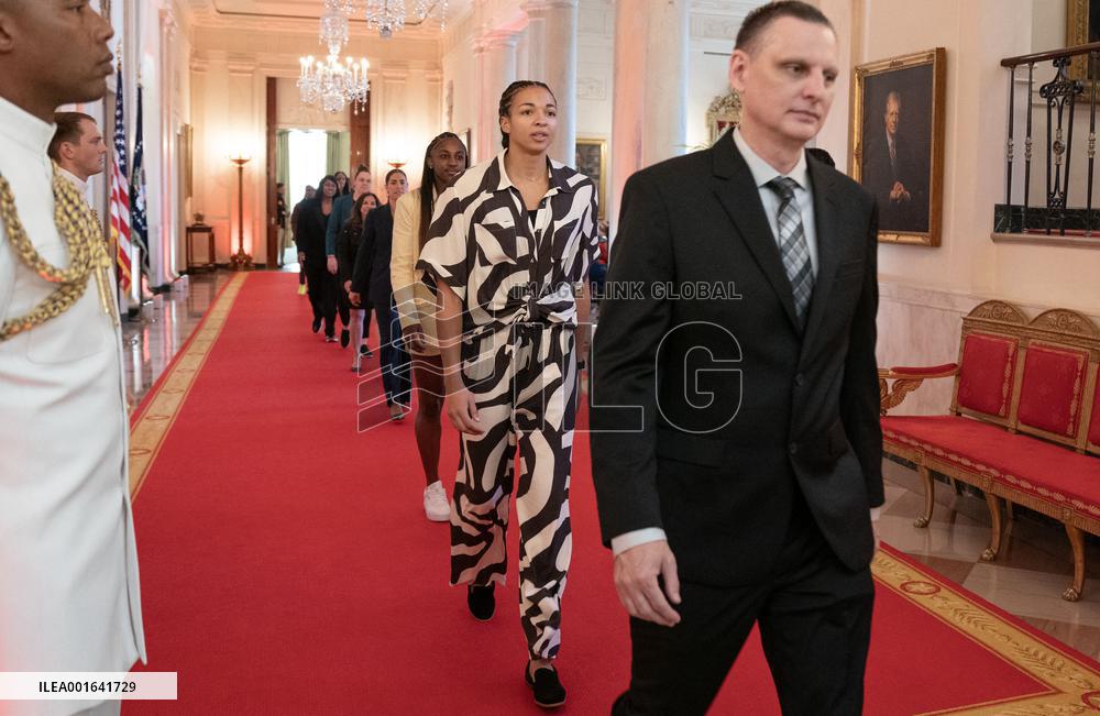 VP Harris Welcomes Las Vegas Aces to White House