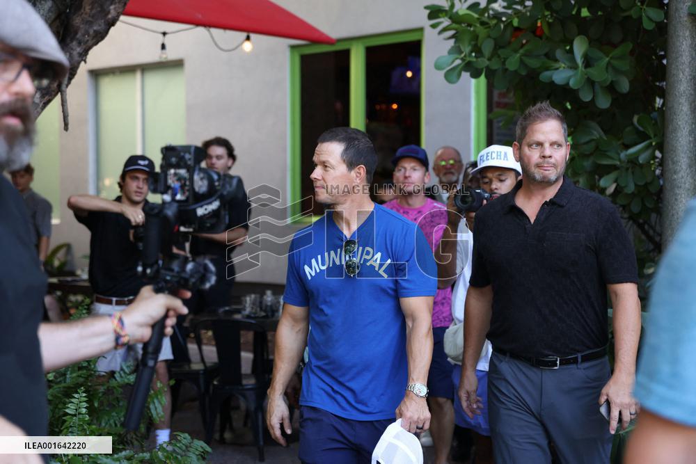 Mark Wahlberg spotted at Roccos Tacos Delray Beach