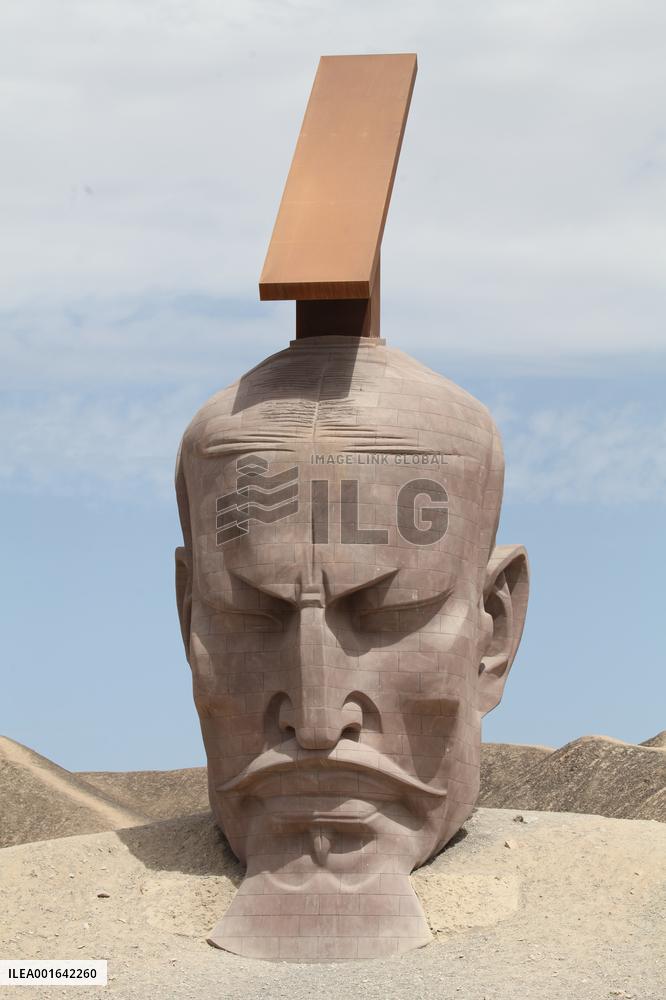 Gobi Desert Landmark Sculpture Works in Guazhou