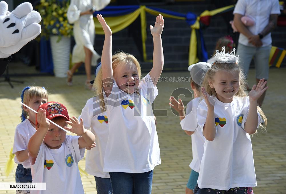 Kindergarten rebuilt by Lithuania inaugurated in Irpin