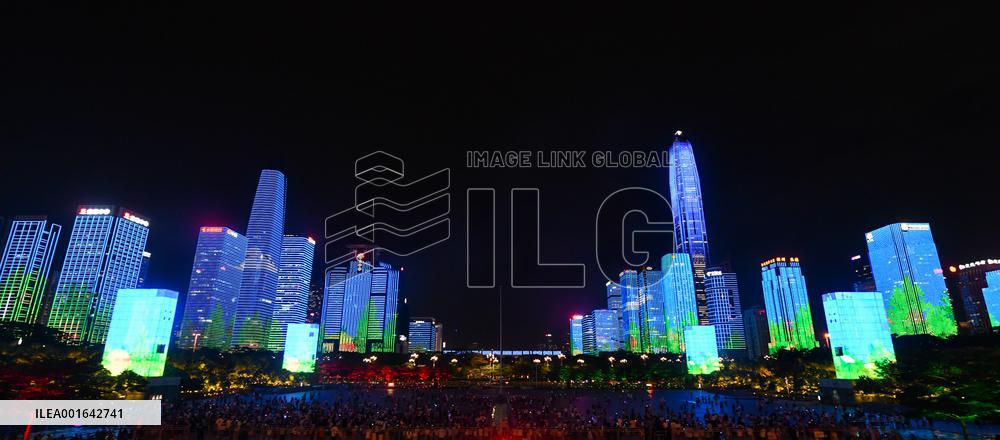 CHINA-SHENZHEN-LIGHT SHOW-CELEBRATION (CN)