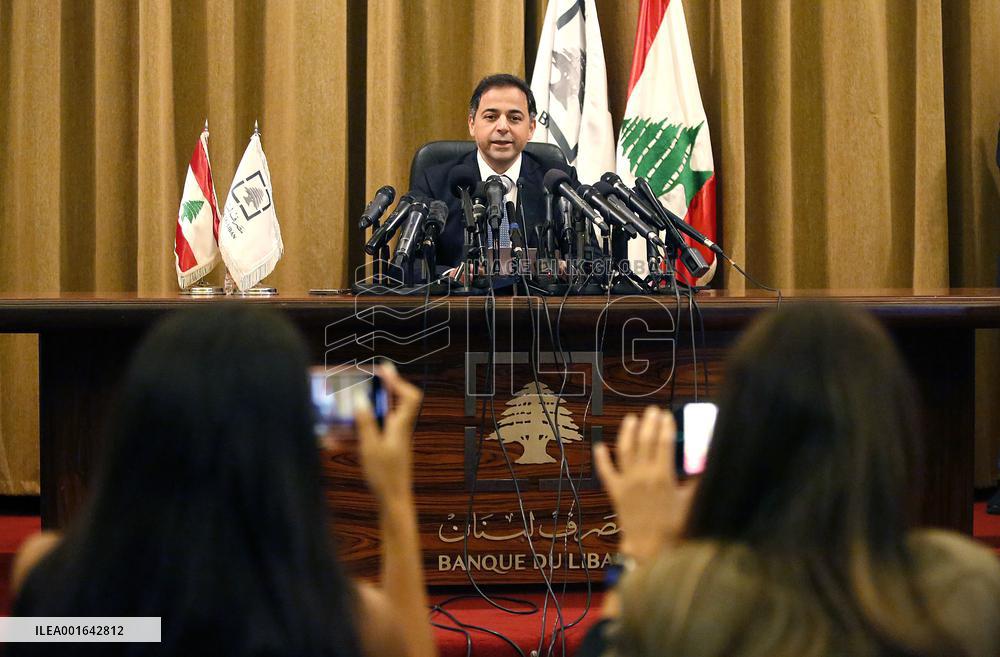 LEBANON-BEIRUT-CENTRAL BANK-PRESS CONFERENCE
