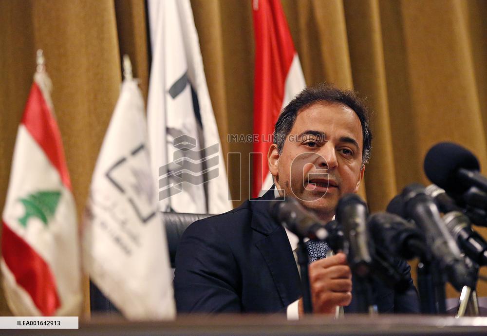 LEBANON-BEIRUT-CENTRAL BANK-PRESS CONFERENCE