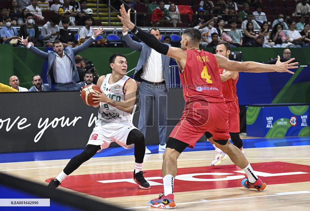 (SP)PHILIPPINES-MANILA-BASKETBALL-FIBA WORLD CUP-GROUP D-MEX VS MNE