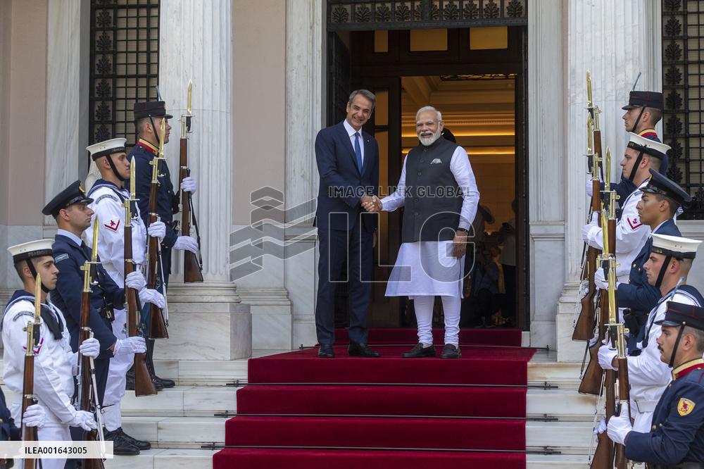 GREECE-ATHENS-INDIA-PM-VISIT