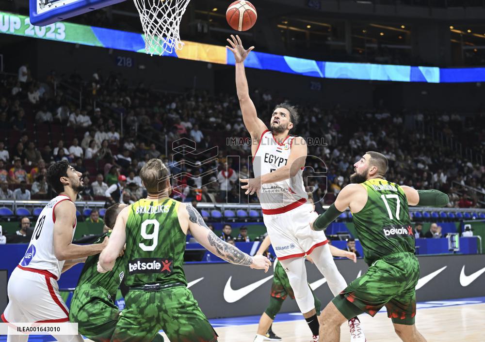 (SP)PHILIPPINES-MANILA-BASKETBALL-FIBA WORLD CUP-GROUP D-LTU VS EGY