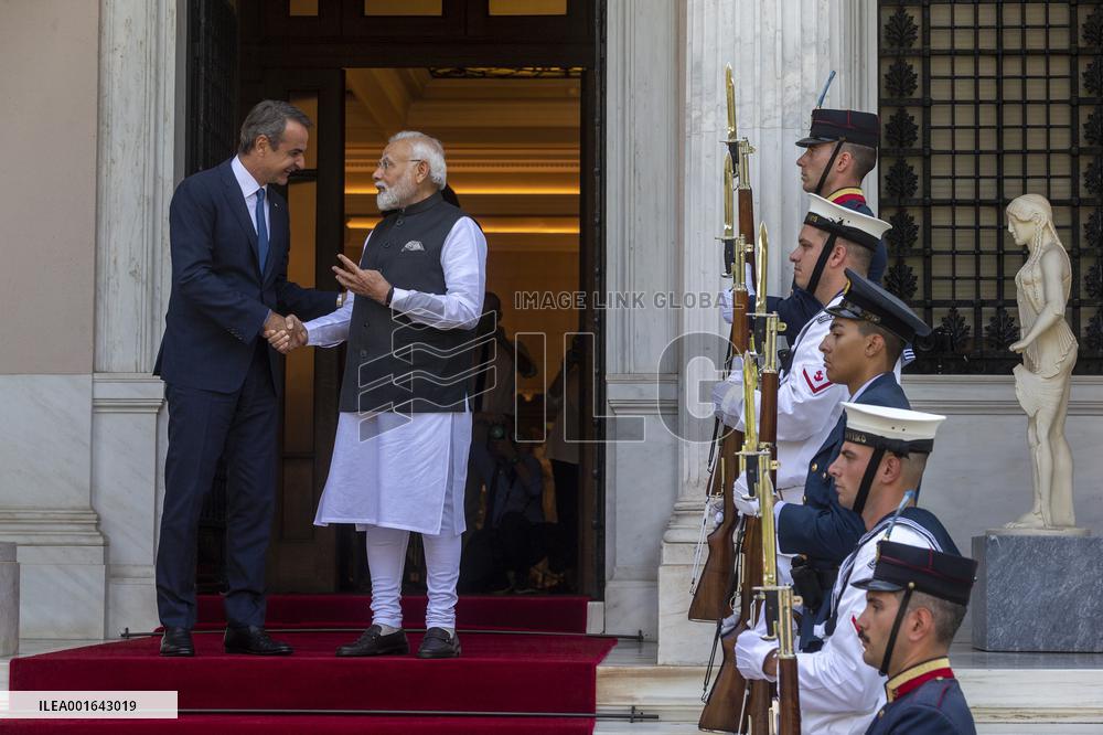 GREECE-ATHENS-INDIA-PM-VISIT