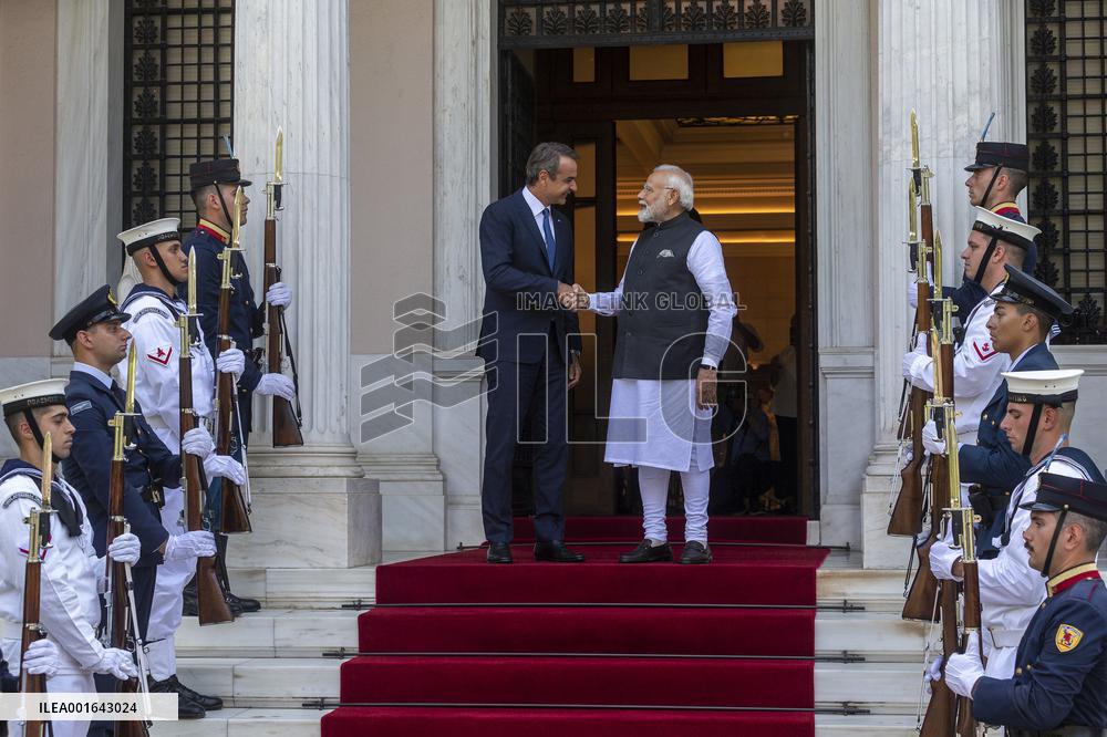 GREECE-ATHENS-INDIA-PM-VISIT