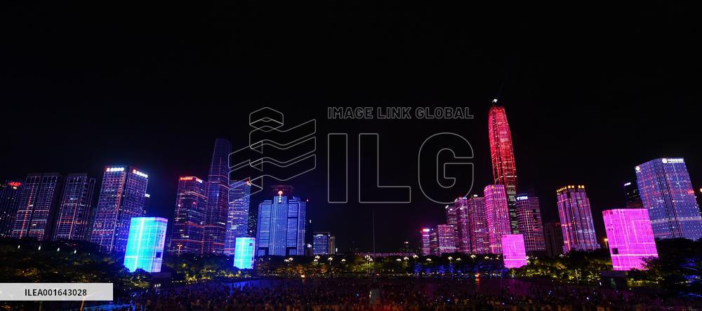 CHINA-SHENZHEN-LIGHT SHOW-CELEBRATION (CN)