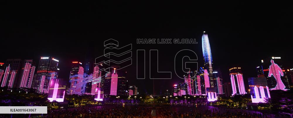 CHINA-SHENZHEN-LIGHT SHOW-CELEBRATION (CN)