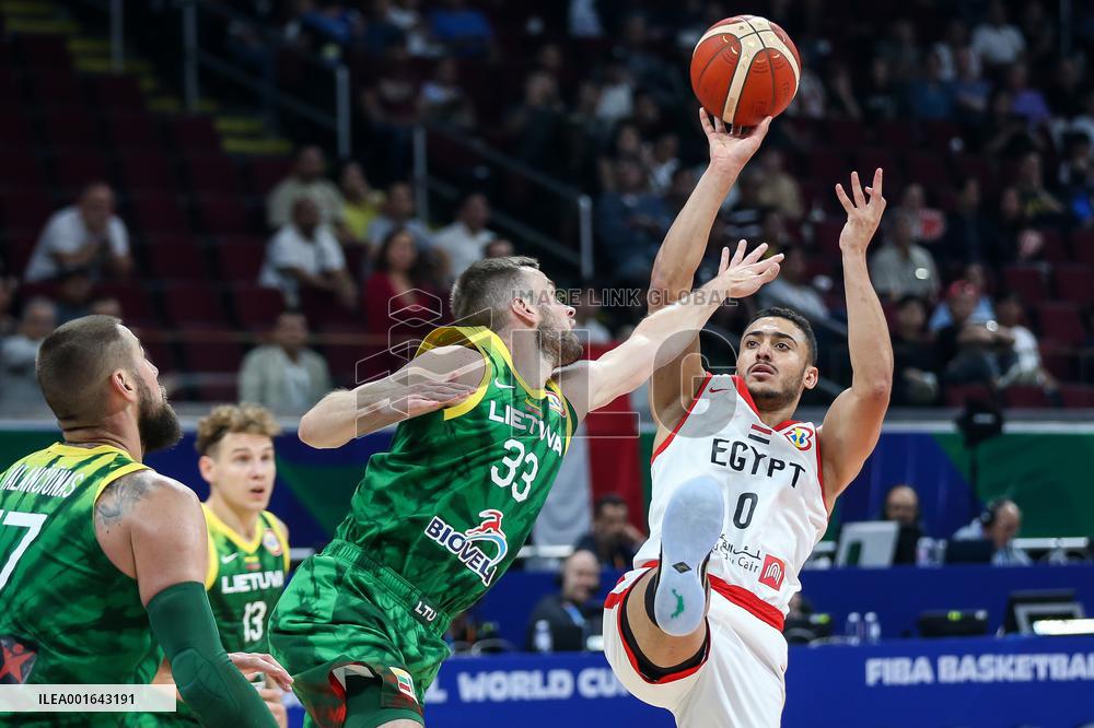 (SP)PHILIPPINES-MANILA-BASKETBALL-FIBA WORLD CUP-GROUP D-LTU VS EGY