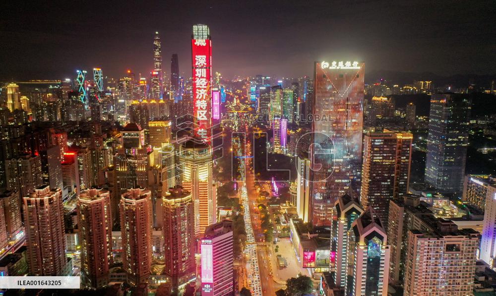 CHINA-SHENZHEN-LIGHT SHOW-CELEBRATION (CN)