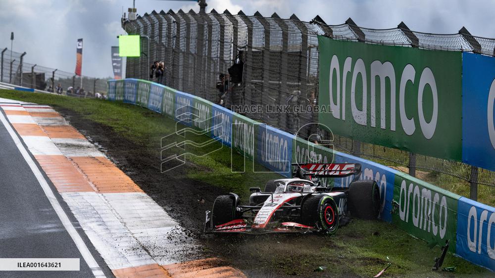 Kevin Magnussen Onboard Crash Dutch GP Practice