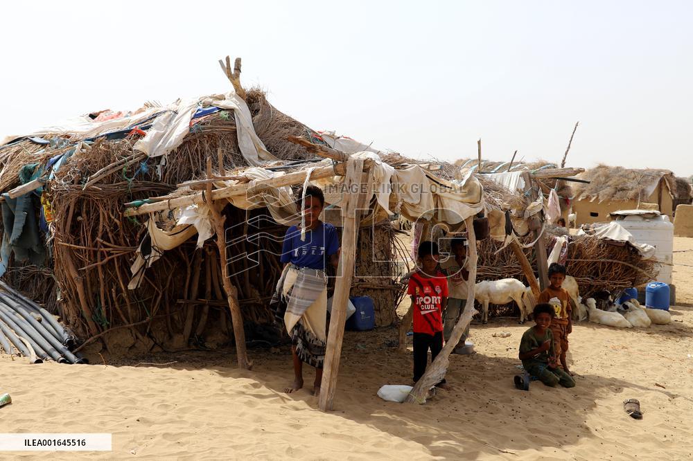 YEMEN-HAJJAH-HEATWAVE-REFUGEES