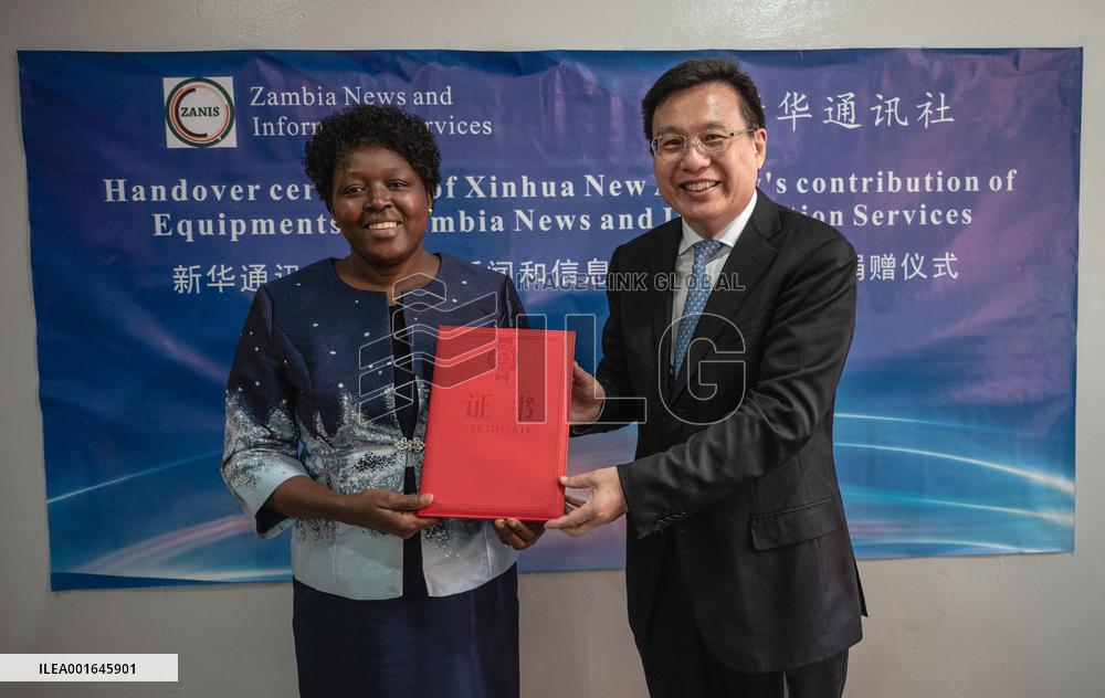 ZAMBIA-LUSAKA-XINHUA PRESIDENT-ZAMBIAN MEDIA OUTLETS-COOPERATION