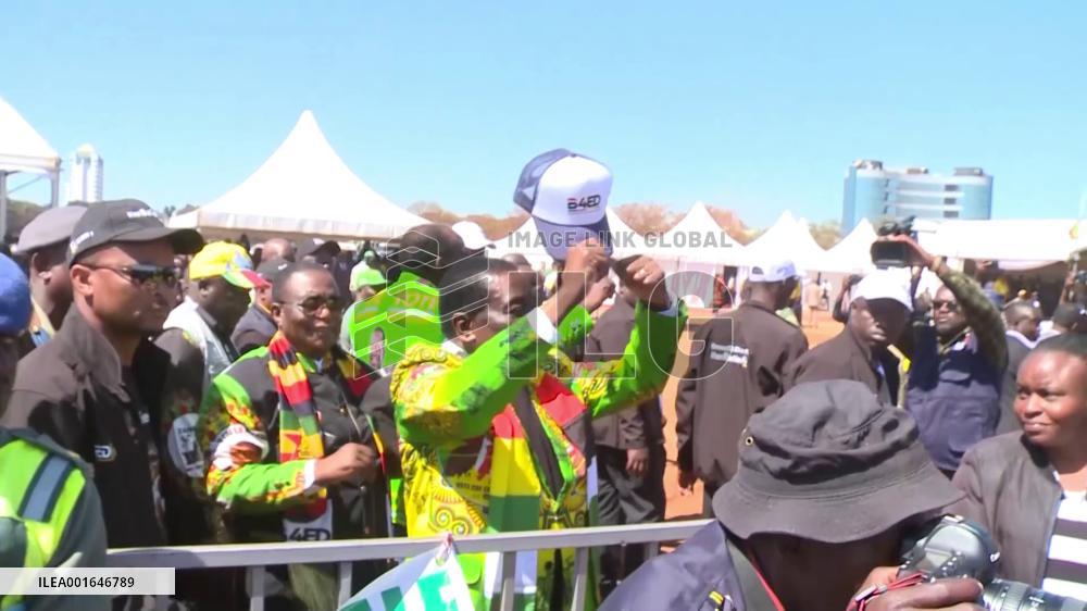 Zimbabwean President Mnangagwa wins re-election