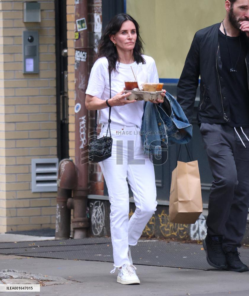 Courteney Cox Out With Boyfriend - NYC