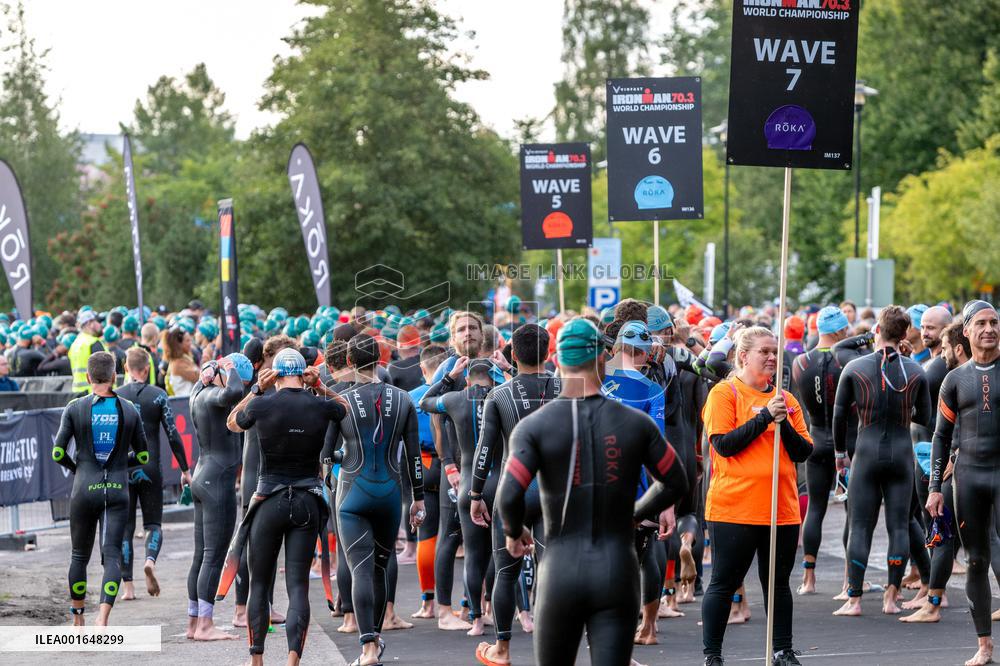 Triathlon: Ironman-sarjan 70.3-matkojen MM-kilpailut (-27.8.)