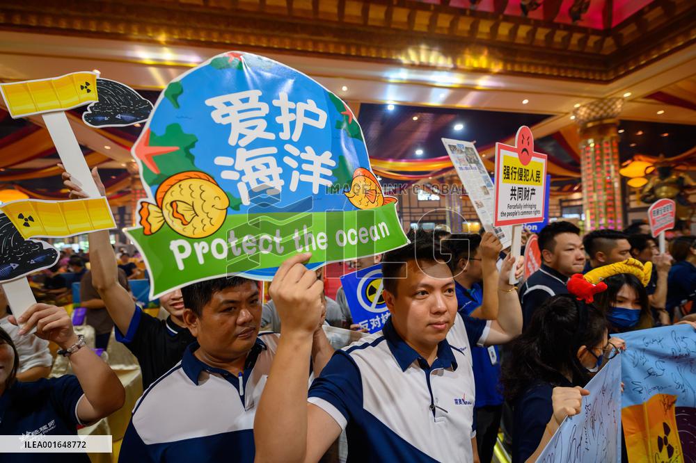 MALAYSIA-SELANGOR-JAPAN-NUKE WASTEWATER-PROTEST