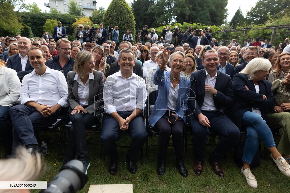 Elisabeth Borne attends Gerald Darmanin afternoon of discussion - Tourcoing