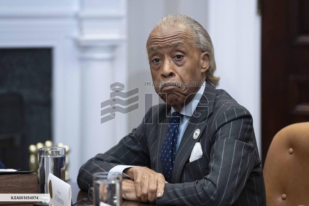 President Joe Biden meets with organizers of the 60th anniversary of the March on Washington and members of the King Family