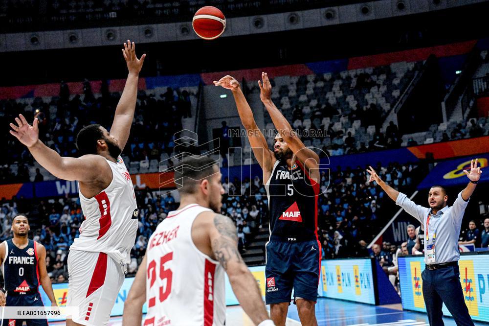 (SP)INDONESIA-JAKARTA-BASKETBALL-FIBA WORLD CUP-GROUP H-LBN VS FRA