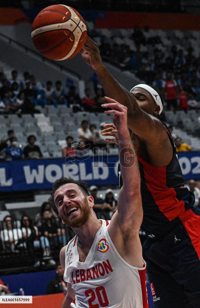 (SP)INDONESIA-JAKARTA-BASKETBALL-FIBA WORLD CUP-GROUP H-LBN VS FRA