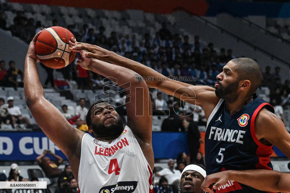 (SP)INDONESIA-JAKARTA-BASKETBALL-FIBA WORLD CUP-GROUP H-LBN VS FRA