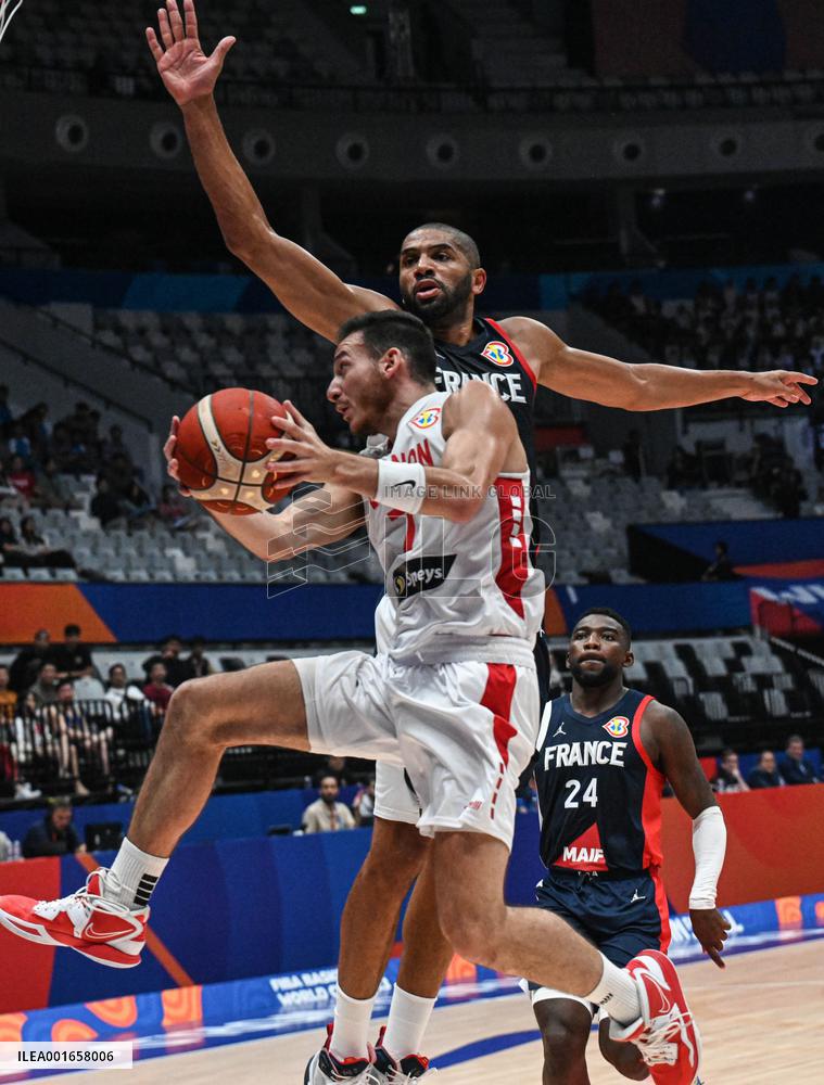 (SP)INDONESIA-JAKARTA-BASKETBALL-FIBA WORLD CUP-GROUP H-LBN VS FRA