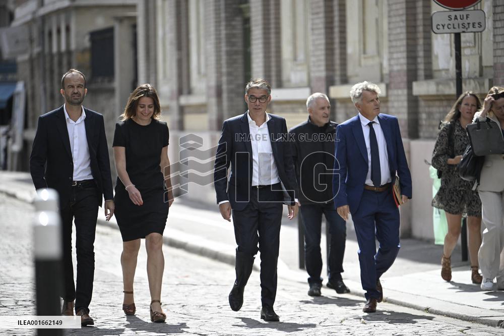 President Macron Meets With Leaders Of All Of France's Political Parties - Saint-Denis
