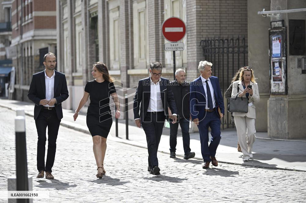 President Macron Meets With Leaders Of All Of France's Political Parties - Saint-Denis