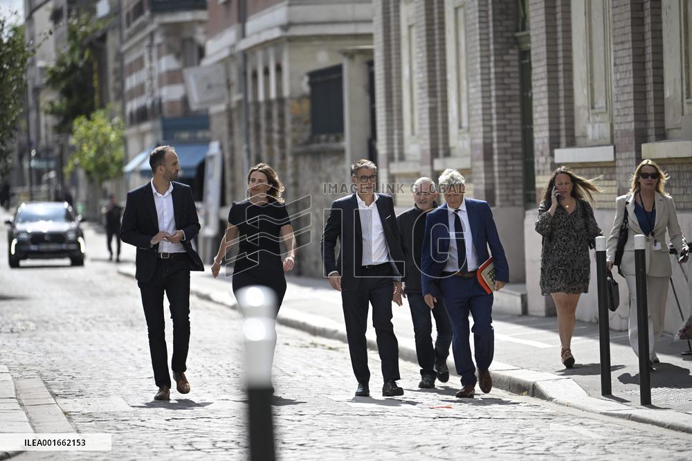 President Macron Meets With Leaders Of All Of France's Political Parties - Saint-Denis