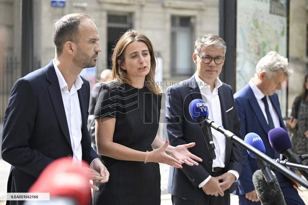 President Macron Meets With Leaders Of All Of France's Political Parties - Saint-Denis