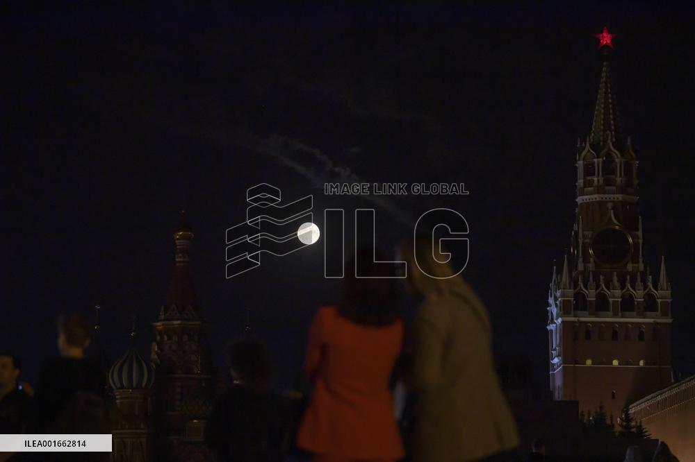 RUSSIA-MOSCOW-FULL MOON