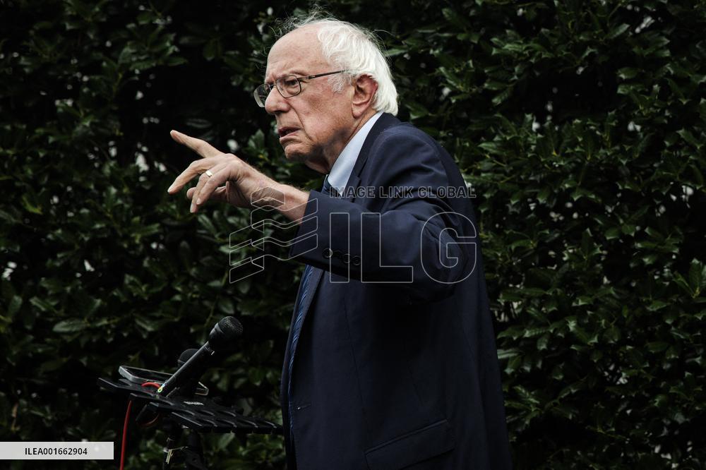 DC: Senator Bernie Sanders Meets with President Biden