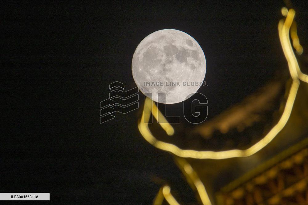 Supermoon Appear in Congjiang