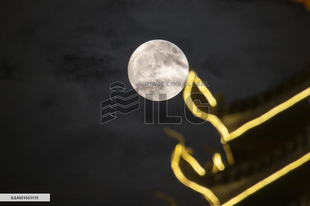 Supermoon Appear in Congjiang