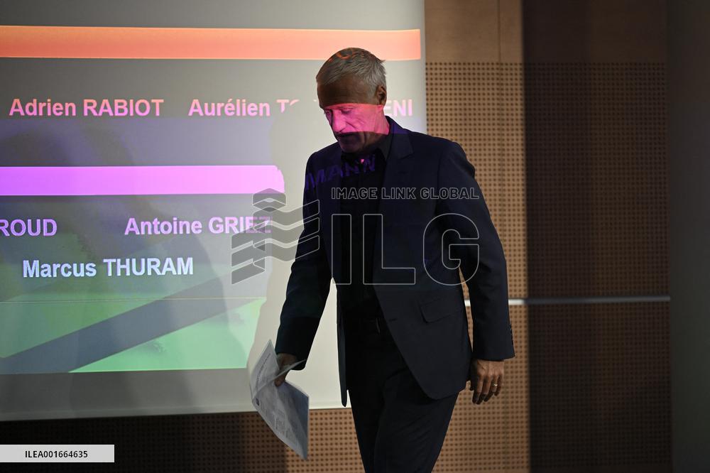 Didier Deschamps Press Conference - Paris