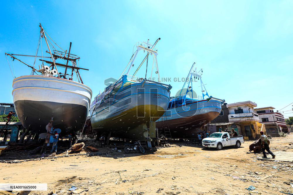 EGYPT-DAMIETTA-SHIPBUILDING