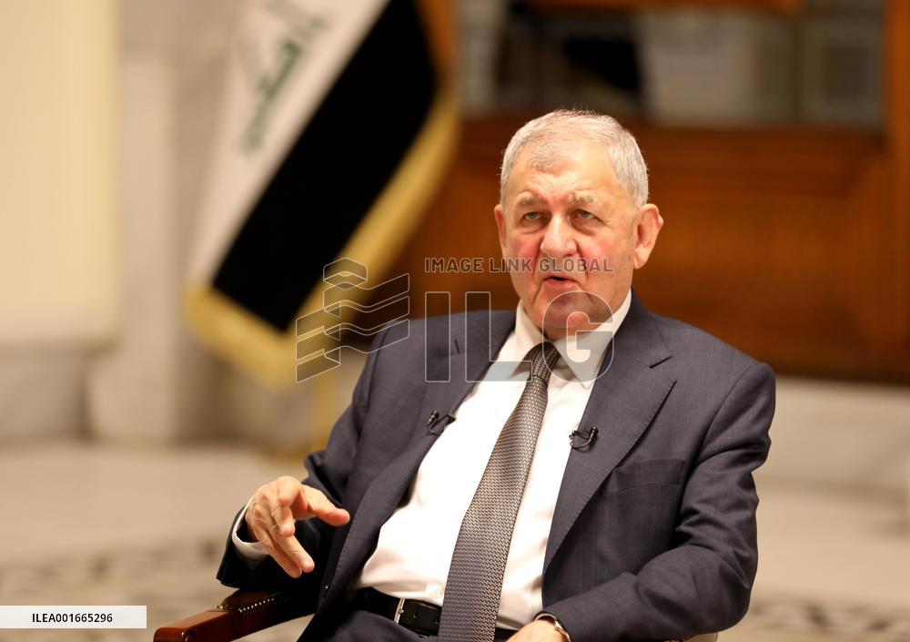 IRAQ-BAGHDAD-PRESIDENT-INTERVIEW