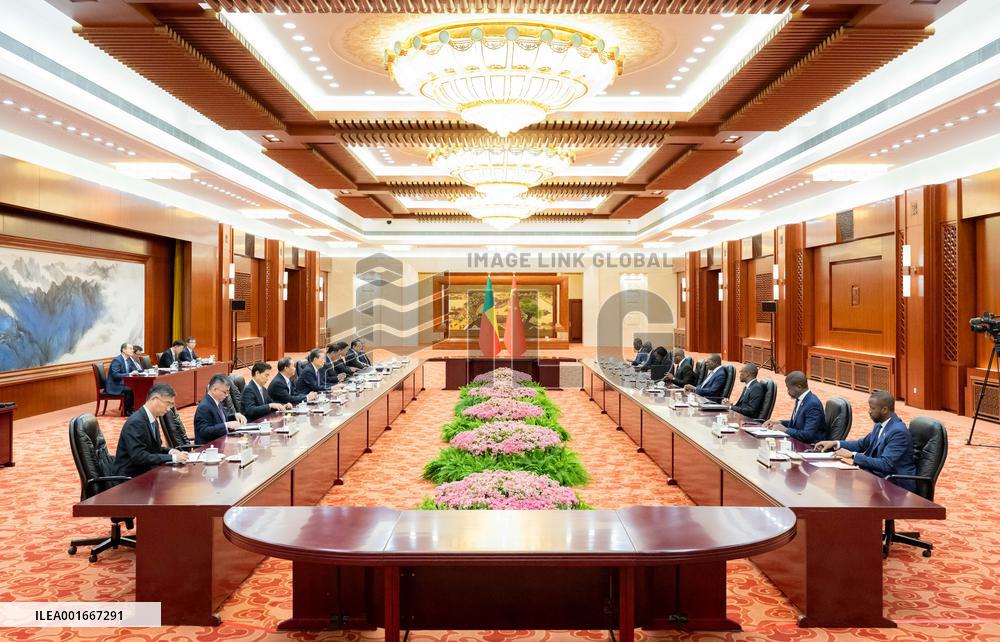 CHINA-BEIJING-ZHAO LEJI-BENIN-PRESIDENT-MEETING (CN)
