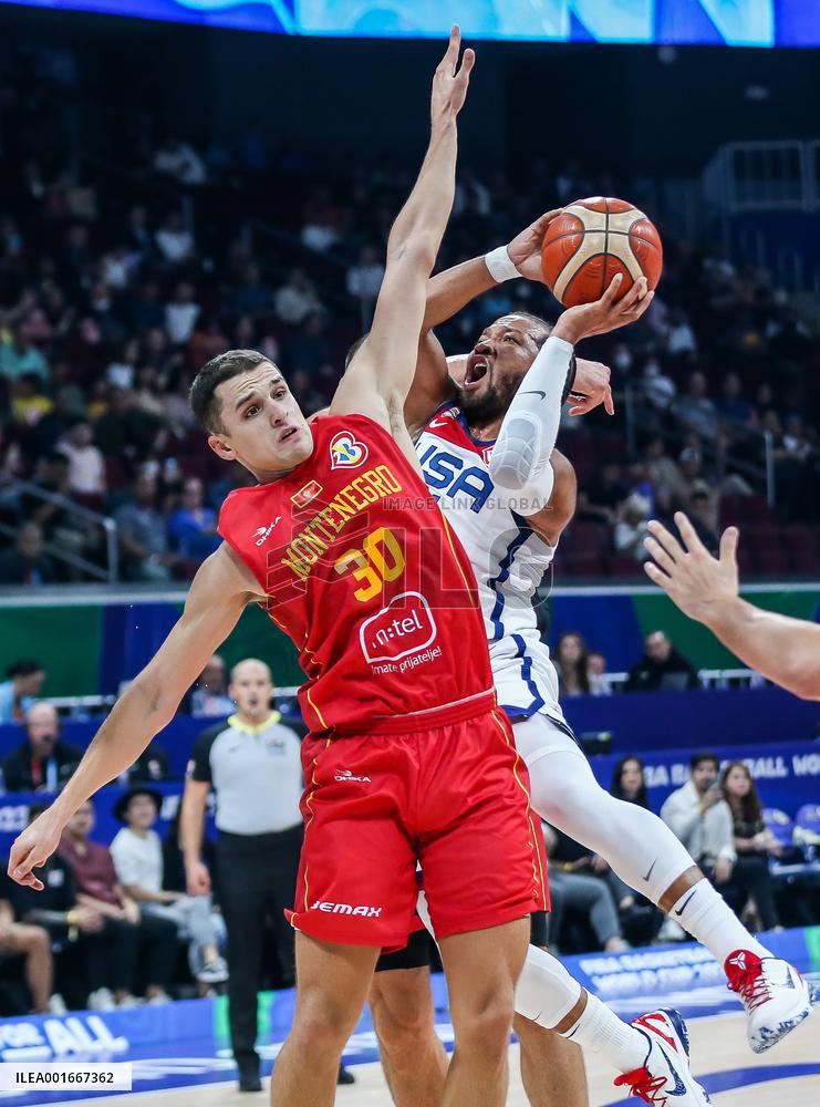 (SP)PHILIPPINES-MANILA-BASKETBALL-FIBA WORLD CUP-SECOND ROUND-USA VS MNE