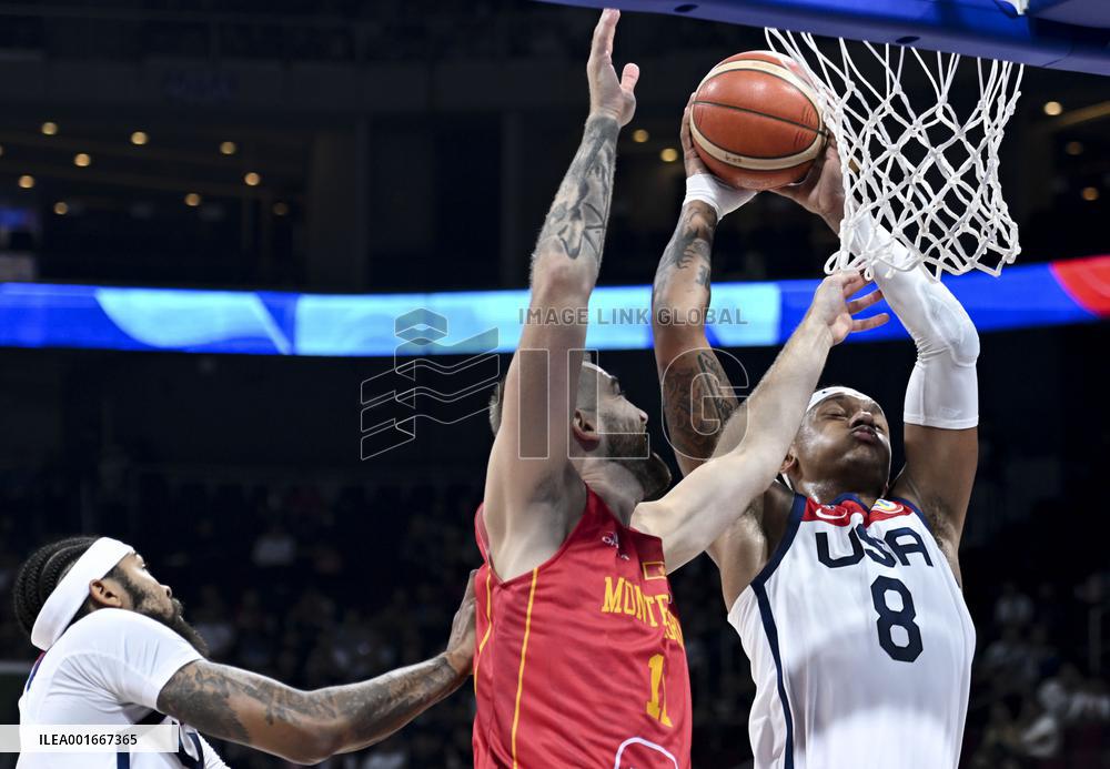 (SP)PHILIPPINES-MANILA-BASKETBALL-FIBA WORLD CUP-SECOND ROUND-USA VS MNE