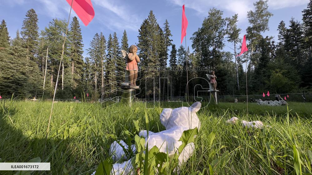 CANADA-SASKATCHEWAN-BEAUVAL-INDIAN RESIDENTIAL SCHOOL-CHILD AND INFANT GRAVES